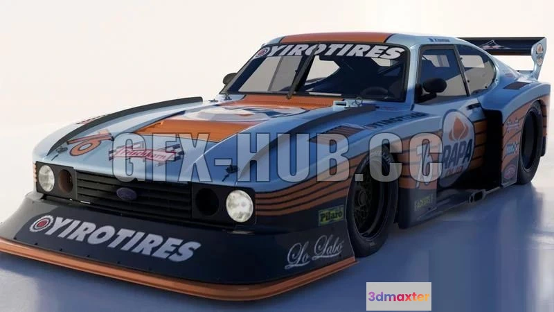 1520778 - PBR Game 3D Models - Ford capri group B 3D Max