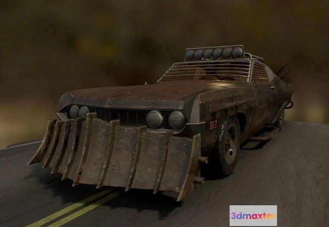 1520780 - PBR Game 3D Models - Ford Torino Havoc 3D Max