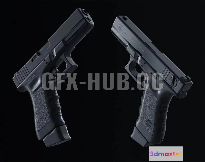 1520784 - PBR Game 3D Models - G18 pistol for real-time rendering 3D Max