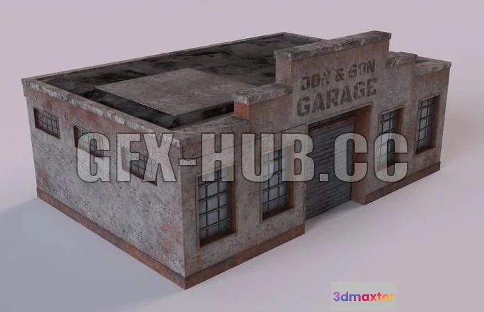 1520786 - PBR Game 3D Models - Garage Old 3D Max