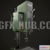 1520794 - PBR Game 3D Models - Gear Head Drill Press 3D Max