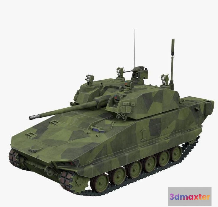 1520798 - PBR Game 3D Models - General Dynamics Griffin3 50mm Gun 3D Max