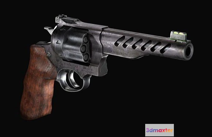 1520804 - PBR Game 3D Models - GP100 Revolver 3D Max