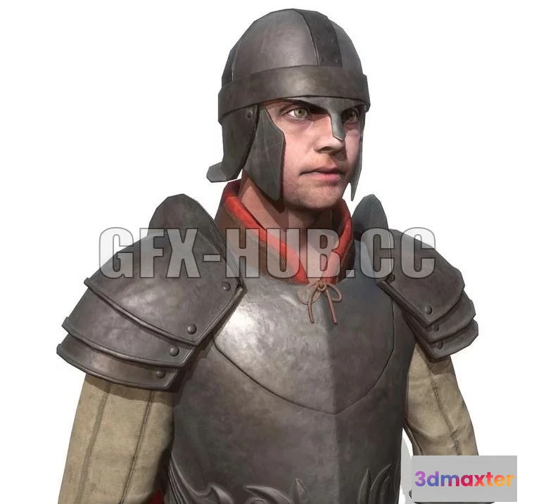 1520814 - PBR Game 3D Models - Guard character 3D Max