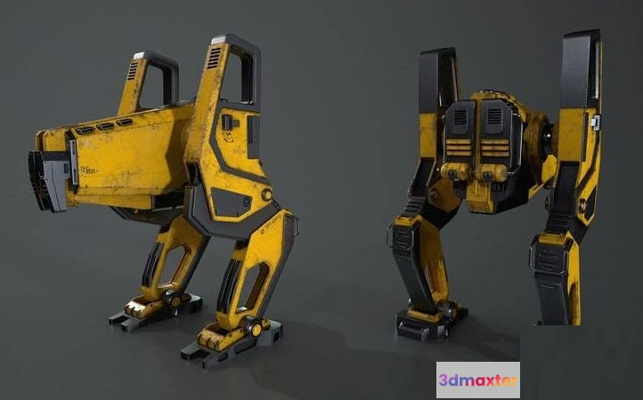 1520822 - PBR Game 3D Models - Heavy Duty Mech 3D Max