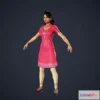 1520842 - PBR Game 3D Models - Indian Girl 3D Max