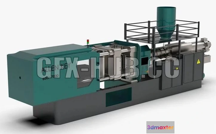 1520846 - PBR Game 3D Models - Injection Molding Machine Equipment 3D Max