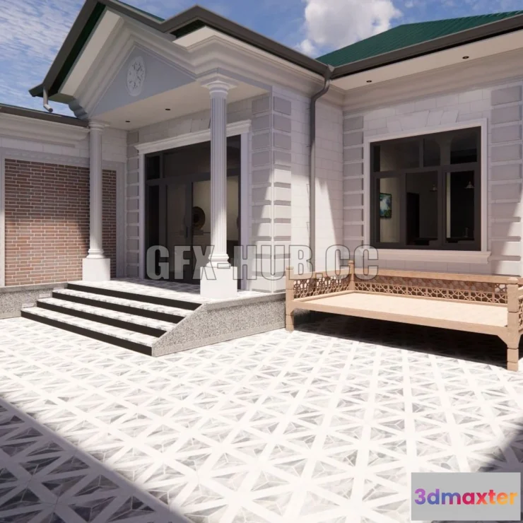 1520848 - PBR Game 3D Models - Interior and exterior revit 3D Max