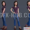 1520856 - PBR Game 3D Models - Jasmin Cartoon Girl 3D Max