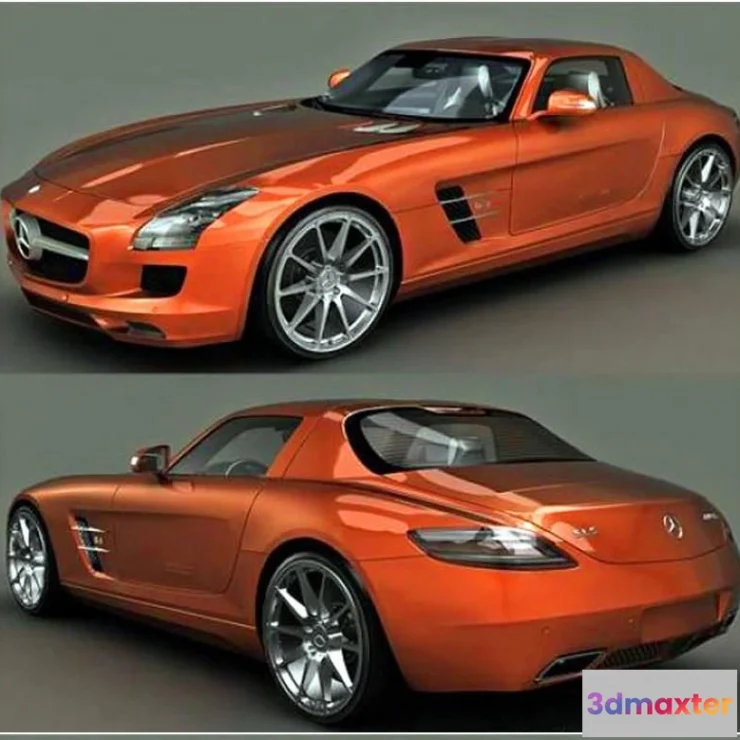 1520900 - PBR Game 3D Models - Mercedes Benz SLS 3D Max