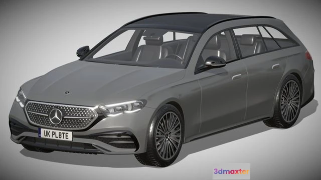 1520908 - PBR Game 3D Models - Mercedes-Benz E-Class Estate 2023 3D Max