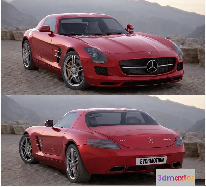 1520910 - PBR Game 3D Models - Mercedes-Benz SLS AMG 3D Max