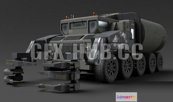1520916 - PBR Game 3D Models - Military Truck 3D Max