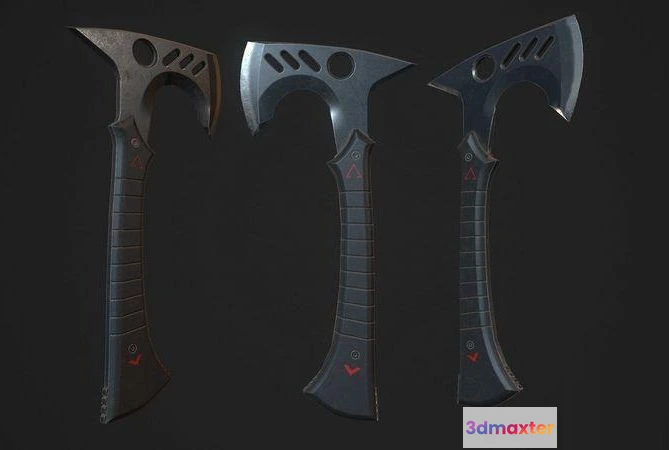 1520922 - PBR Game 3D Models - Modern Axe 05 3D Max