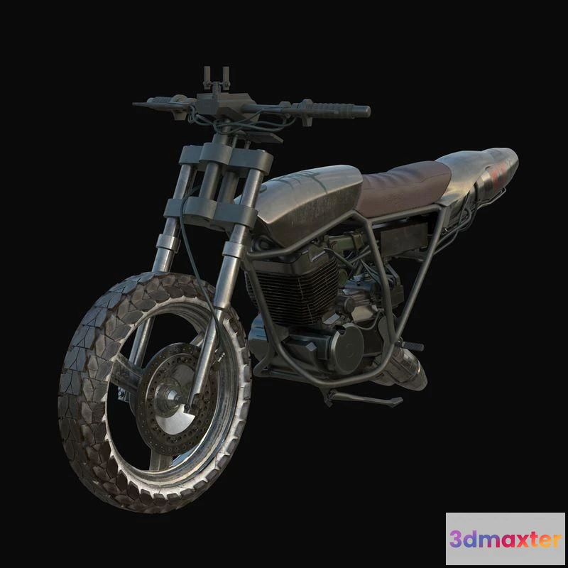 1520930 - PBR Game 3D Models - Monoshooter dirt bike 3D Max