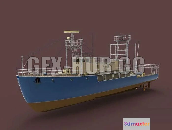 1520938 - PBR Game 3D Models - Nave Ricerca 3D Max