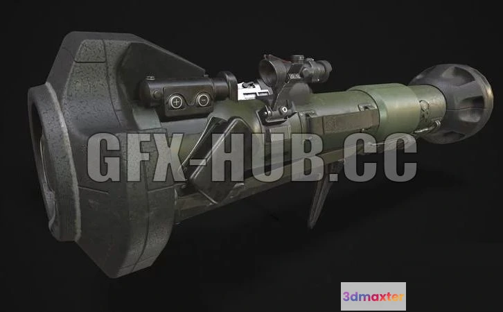 1520940 - PBR Game 3D Models - NLAW AT-Missile 3D Max
