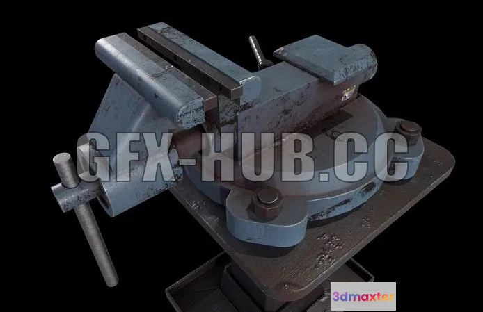1520950 - PBR Game 3D Models - Old Vise 3D Max