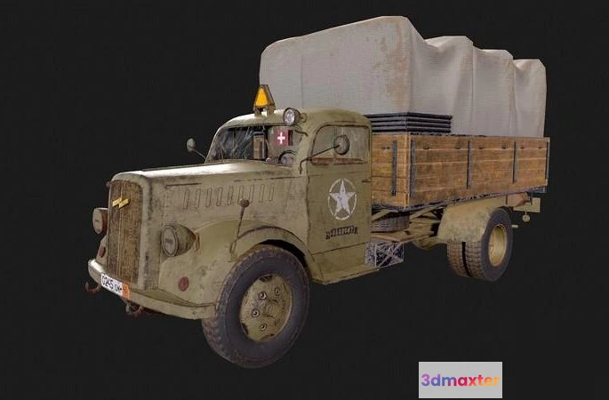 1520952 - PBR Game 3D Models - OPEL BLITZ 3D Max