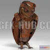1520956 - PBR Game 3D Models - Owl steam punk 3D Max
