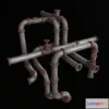 1520964 - PBR Game 3D Models - Pipes modular industrial 3D Max