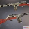 1520972 - PBR Game 3D Models - Ppsh 41 submachine gun 3D Max