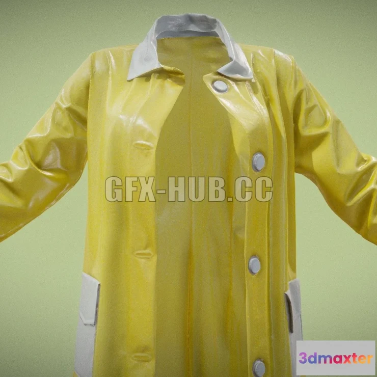 1520990 - PBR Game 3D Models - Raincoat 12 3D Max
