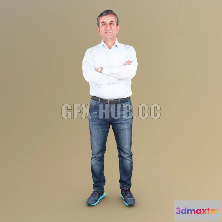 1520996 - PBR Game 3D Models - Rd039 - Male Standing 3D Max