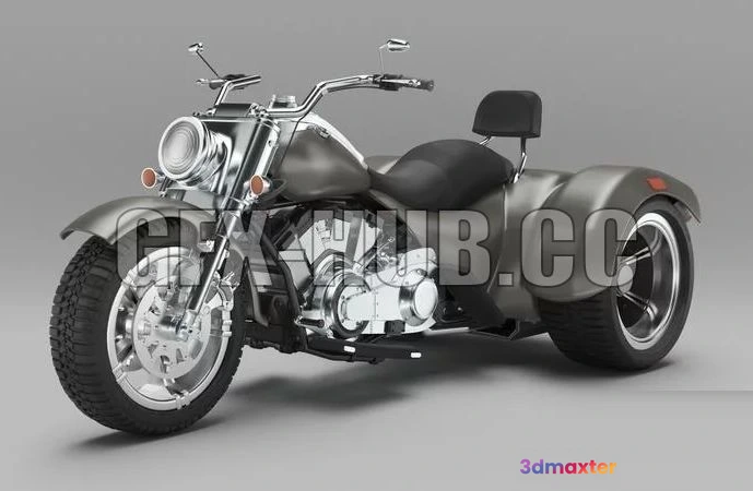 1521008 - PBR Game 3D Models - Realistic Motorbike 3D Max