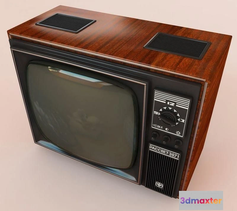 1521046 - PBR Game 3D Models - Retro Old TV 3D Max