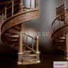 1521052 - PBR Game 3D Models - Retro Spiral Staircase 3D Max