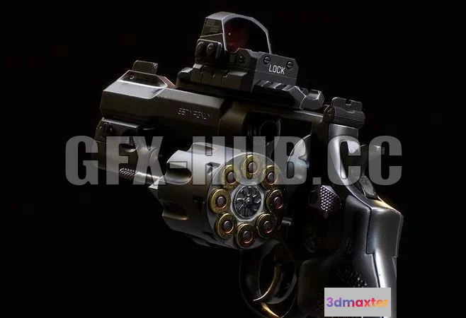 1521062 - PBR Game 3D Models - Revolver 1 3D Max