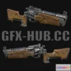 1521066 - PBR Game 3D Models - Revolver Metro Exodus 3D Max