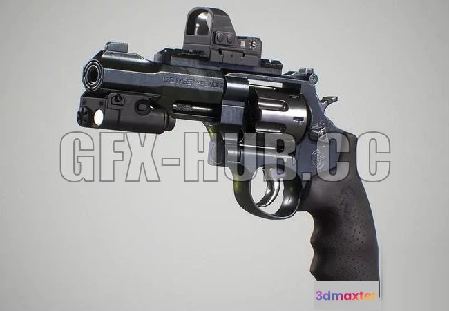 1521068 - PBR Game 3D Models - Revolver 3D Max