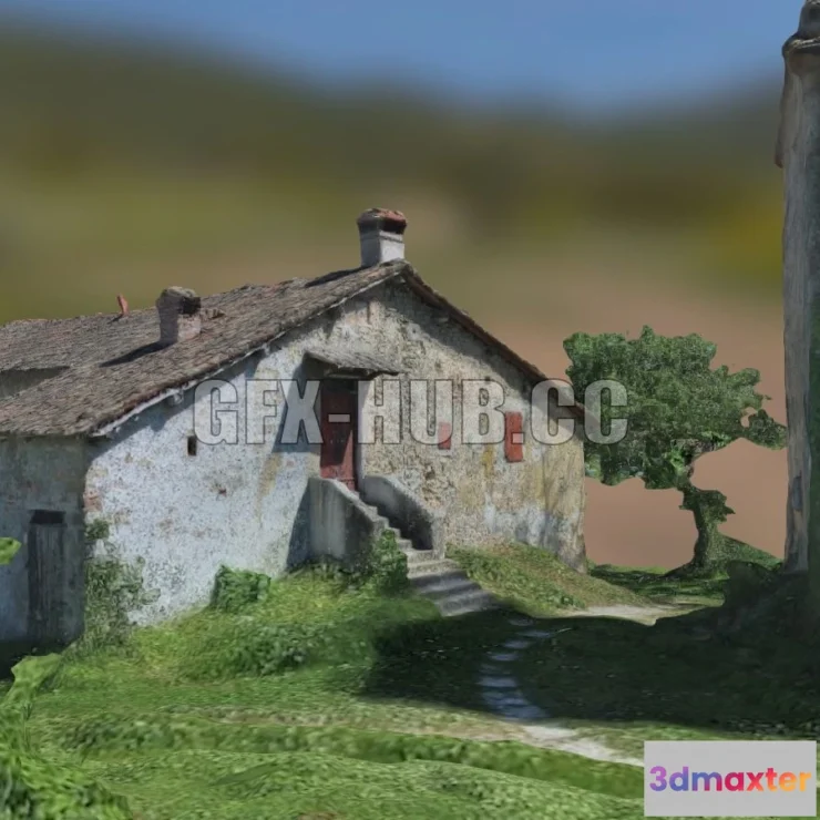 1521076 - PBR Game 3D Models - Rifugio Antistress 3D Max