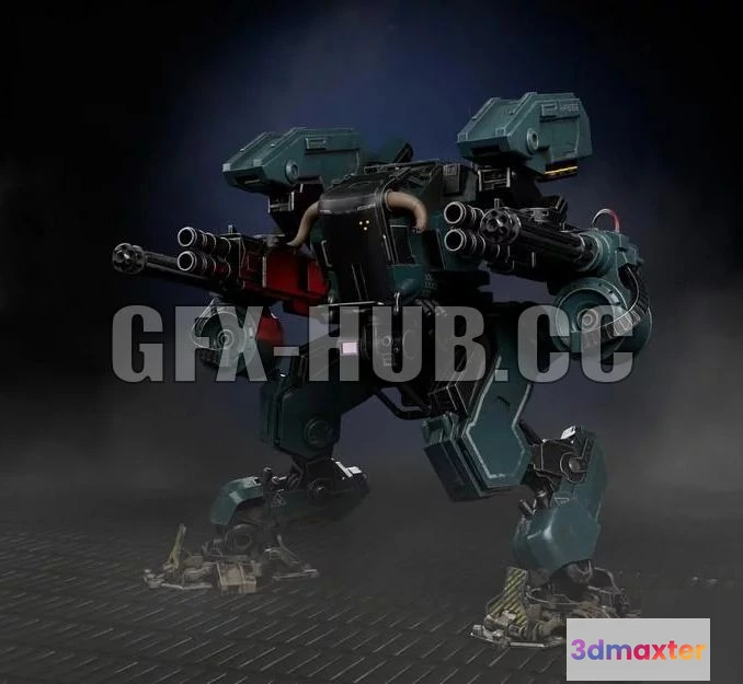 1521088 - PBR Game 3D Models - Robo Shaitan 3D Max