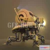 1521100 - PBR Game 3D Models - Robot for power lines care 3D Max