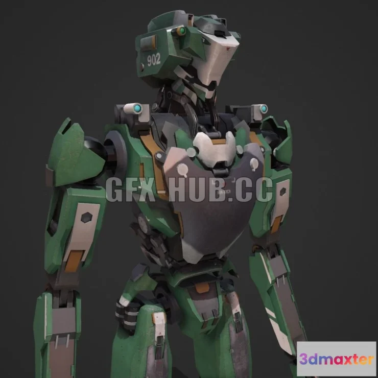 1521102 - PBR Game 3D Models - Robot Free low-poly 3D Max