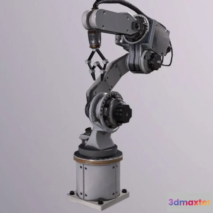 1521112 - PBR Game 3D Models - Robotic Arm Low-poly 3D Max