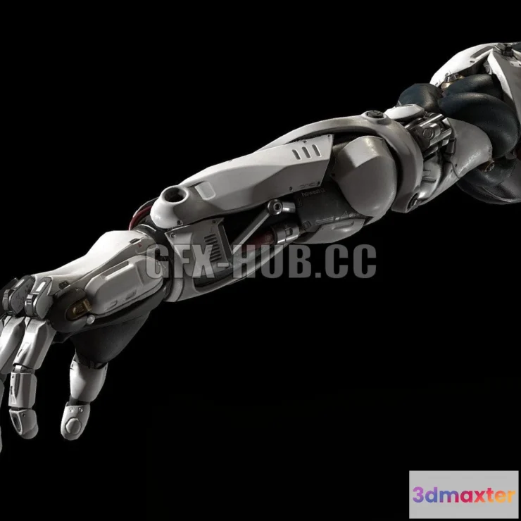 1521114 - PBR Game 3D Models - Robotic Arm 3D Max