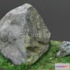 1521116 - PBR Game 3D Models - Rock boulder stone in forest 3D Max
