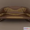 1521144 - PBR Game 3D Models - Sofa gold 3D Max