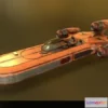 1521154 - PBR Game 3D Models - Star Wars - X-34 Landspeeder 3D Max