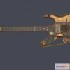 1521156 - PBR Game 3D Models - Steampunk guitar 3D Max