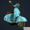 1521196 - PBR Game 3D Models - Vespa scooter 3D Max