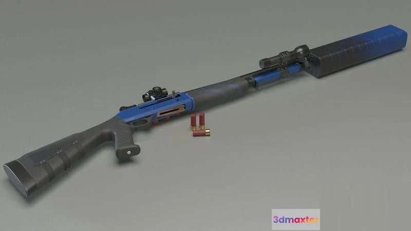 1521234 - PBR Game 3D Models - Benelli m4 S90 super 3D Max