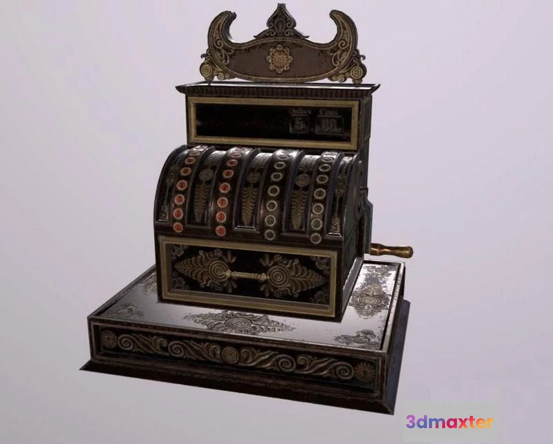 1521236 - PBR Game 3D Models - CashRegister 3D Max