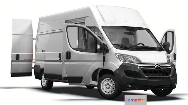 1521248 - PBR Game 3D Models - Citroen Jumper Van L3H3 HQ Interior 2023 3D Max