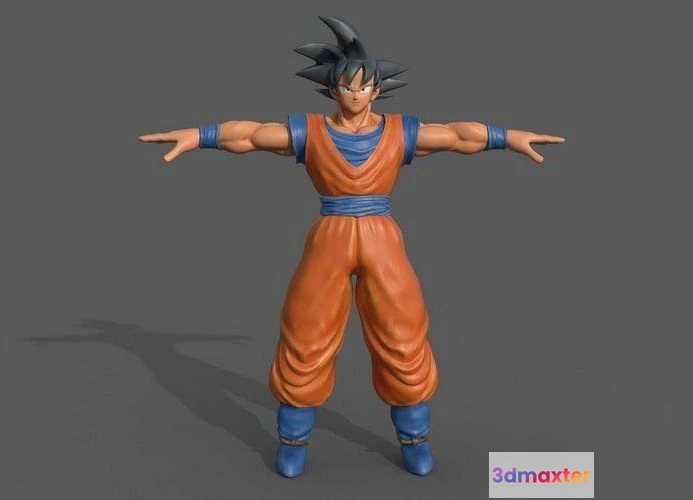 1521258 - PBR Game 3D Models - Dragon Balls Goku Fan Art 3D Max