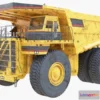 1521268 - PBR Game 3D Models - Dump Haul Mining Truck - Proper High Poly With Cabin Interior 3D Max